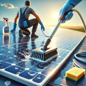 Zonnepanelen schoonmaken