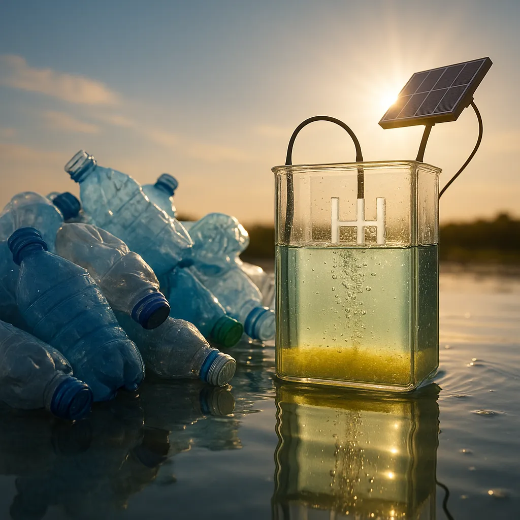 Plastic afval bron van schone waterstof