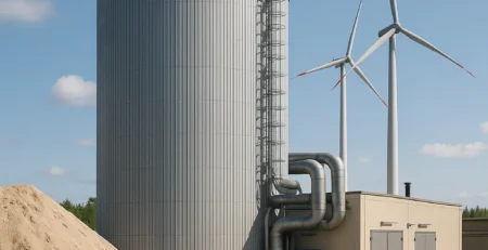 Zandbatterij olie en gas overbodig