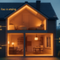 Doorsnede van een woning met spouwmuur-, dak-, vloer- en glasisolatie vergeleken