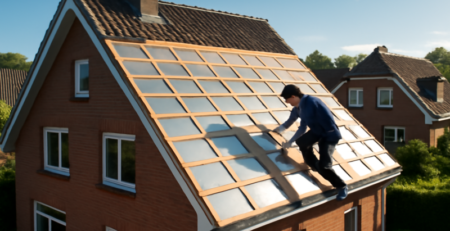 Dakisolatie wordt aangebracht op een Nederlands woonhuis, prijs per m² vergeleken