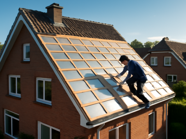 Dakisolatie wordt aangebracht op een Nederlands woonhuis, prijs per m² vergeleken