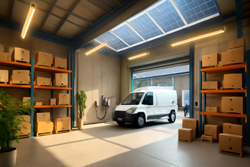 MKB-bedrijf met zonnepanelen, laadpalen en energiezuinige verlichting in 2026